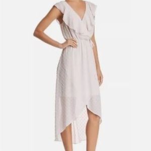 Aqua High Low Cream V-Neck Dress - Size Medium (like new, worn once)